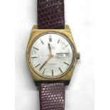 Vintage Gents OMEGA Geneve Gold Tone Wristwatch Automatic working order but no warranty given w/