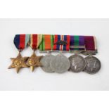WW2 officers medal group w/ MID Oakleaf Inc GSM Malaya medal named Captain BE Peart EME, long