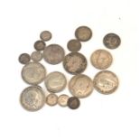 Selection of pre 1920 silver coins 130g