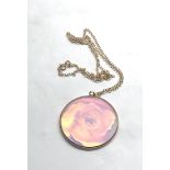 Hologram pendant on 9ct gold chain