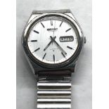 Gents automatic Seiko 6309-800 striped dial stainless steel case and strap in working order but no