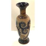 Antique Royal Doulton vase measures approx 32cm tall in good condition