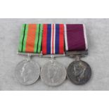 WW2 Army medal group inc long service good conduct medal named 1066231 WO Clan 2 AR Clarke Royal Day