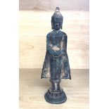 vintage / antique Hindu Buddha figure bronze measures approx 21cm tall
