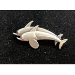 Georg Jensen dolphin brooch No 317