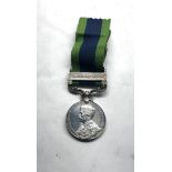 1909 India General Service Medal Waziristan 1919- 21 named to pte d mann r.berk r
