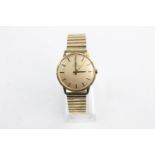Vintage Gents certina gold tone wristwatch hand-wind w/ Cerina 25-66 17 jewel manual wind