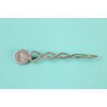 Ola Gorie sterling silver Norse kilt pin brooch (10g)