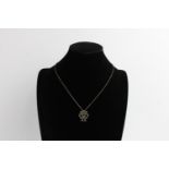 Vintage Ola Gorie double luckenbooth pendant necklace
