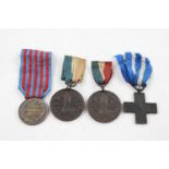 WW1 Era medals inc Italian merit cross, Italian Turkish Medal 1919 peace items are in vintage