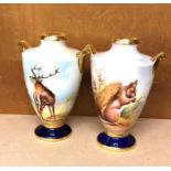 2 Aynsley vases