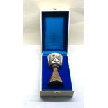 Boxed Arum Silver chalice No579 of a limited edition of 673 made by order of the Dean & Chapter of