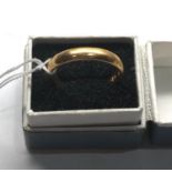 22ct gold wedding band weight 3.1