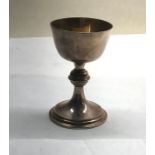 silver hallmarked communion chalice measures height 8.4cm tall london silver hallmarks