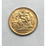 1913 gold half sovereign