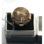 Vintage 9ct gold Rotary ring watch weight 8.2g watch winds an ticks but no warranty given
