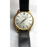 Vintage Seiko sportsmatic 6601-1990 gents wristwatch diashock 17 jewels comes on leather strap non