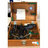 vintage boxed Japanese sextant named Tamaya & co ltd ginza Tokyo