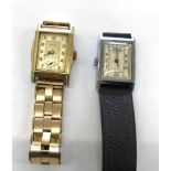 2 Vintage gents 1930's wristwatches Inc Medana and Byron both wind and tick but no warranty given