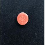 Fine antique intaglio measures approx 20mm by 17mm