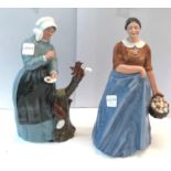 2 Large Royal Doulton figures farmers wife and good friends