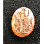 Fine Antique intaglio stone measures approx 24.5mm by 19mm