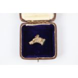 Very rare, highly detailed Victorian dog head watch fob /seal /pendant
