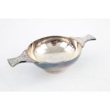 Hallmarked Edinburgh silver scottish quaich 73g