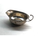 Silver sauce boat Birmingham silver hallmarks weight 50.5g