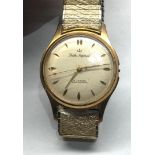 Vintage Smiths imperial gents wristwatch 19j jewels ticks when shaken but missing winder no warranty