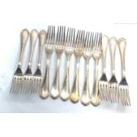 Christofle large dinner table forks set of 12 French silver plated flatware christofle hallmarks