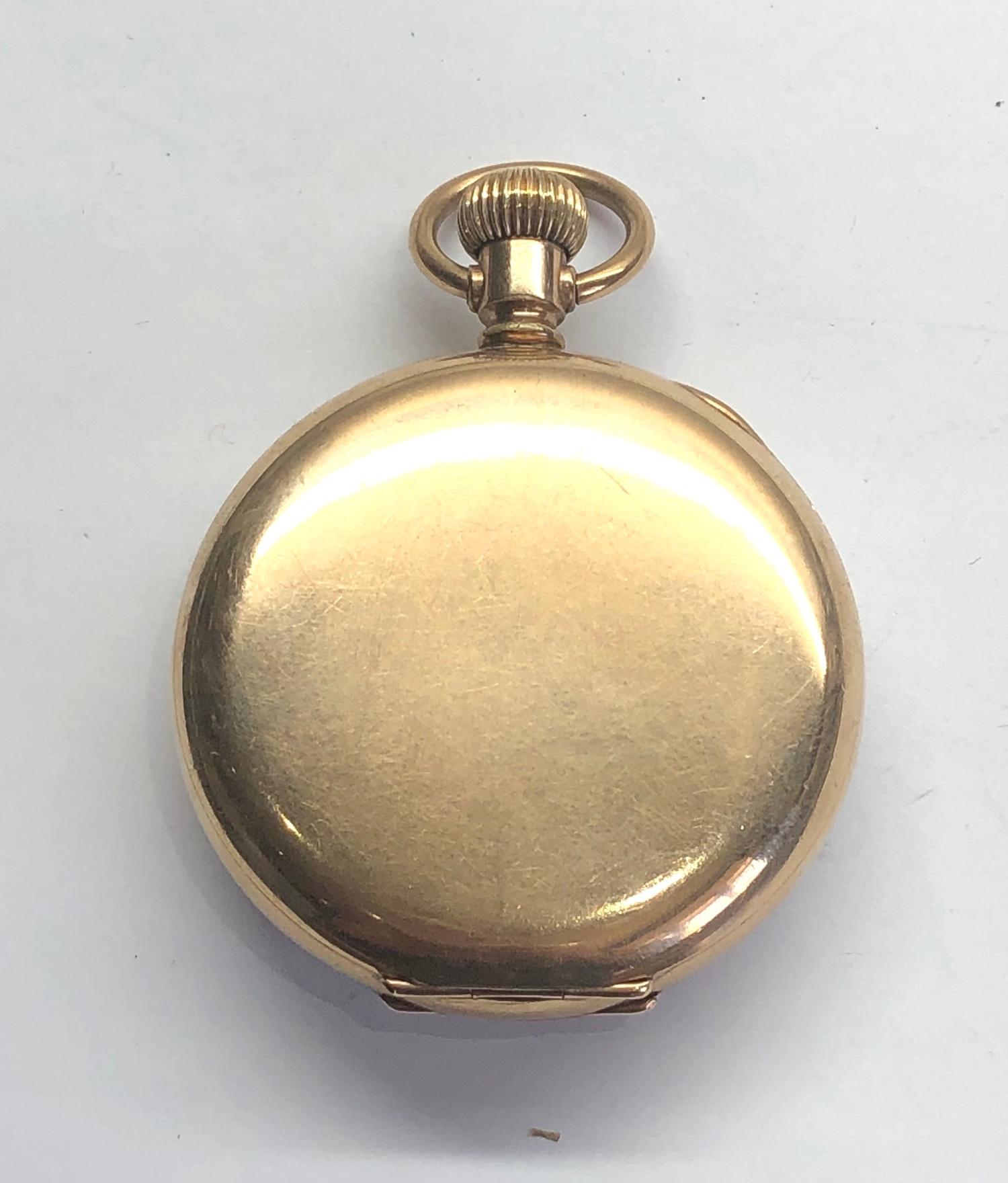 Bulla gold plated open face pocket watch - Image 2 of 3