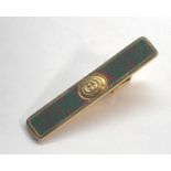 Signed Gucci tie clip gold tone