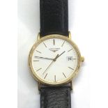 Longines gents gold tone Quartz wristwatch