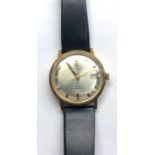 Vintage gents Tissot seastar seven visiodate wristwatch automatic gold tone case watch is in working