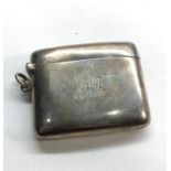 Antique silver vesta case Birmingham silver hallmarks in good condition