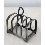 Silver toast rack, Sheffield silver hallmarks Edward Viners, good unclean condition, approximate