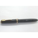 14ct nib Black Parker duofold fountain pen