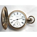 Waltham Riverside pocket watch 3/4 plate lever movement 17 jewels No 12532232 stamped A.W.W Co