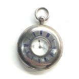 Antique silver half hunter pocket watch W.M.Dodge Manchester silver half hunter case Chester