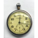 Military Jaeger le Coultre pocket watch marked broad arrow 6e/50 A 24897