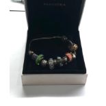 Original boxed Pandora bracelet and charms