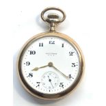 Waltham A.W.W Co Waltham mass pocket watch star and rack micro regulator rolled gold case open