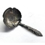 Early Victorian silver tea caddy spoon Birmingham silver hallmarks 1840