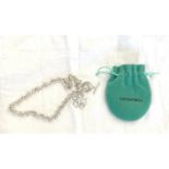 Silver Tiffany and Co necklace