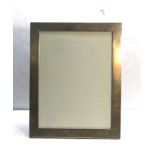 Large vintage silver picture frame hallmarked silver H.C Ltd measures approx 24cm by 19cm in good