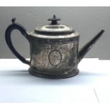 Georgian silver teapot London silver hallmarks date letter g weight 420g