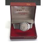 Certina gents vintage wristwatch original box