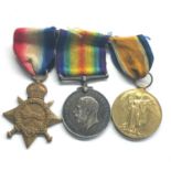 WW1 trio of medals to 21047 pte.l.j.Aplin A.S.C