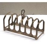 Silver toast rack Sheffield silver hallmarks